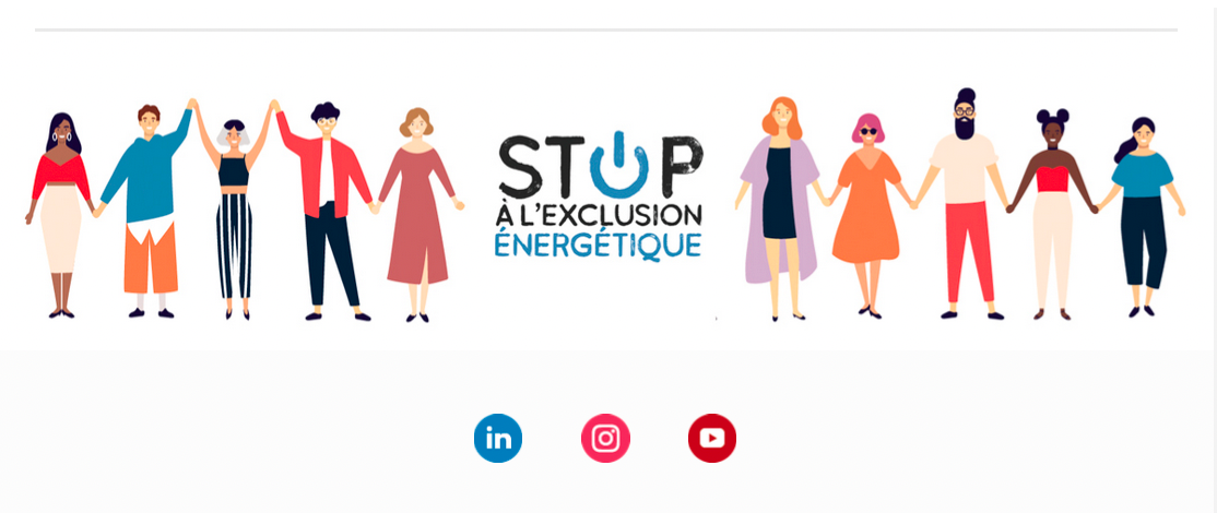 Footer d'emailing Stop Exclusion ÉNERGÉTIQUE