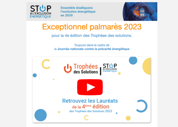 Exceptionnel palmarès 2023 pour la 4e édition des Trophées des solutions.