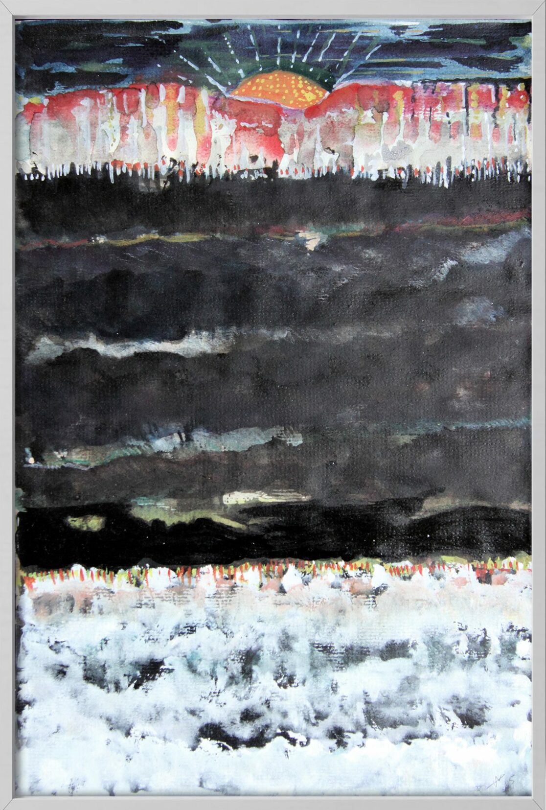 Marine au crépuscule imaginaire.- 2015