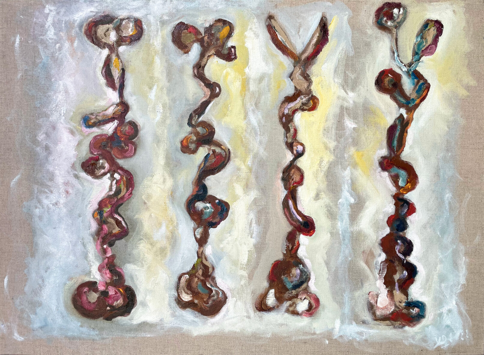 Les Chênes [série brittany's trees] Huile sur toile 60x80cm 2022