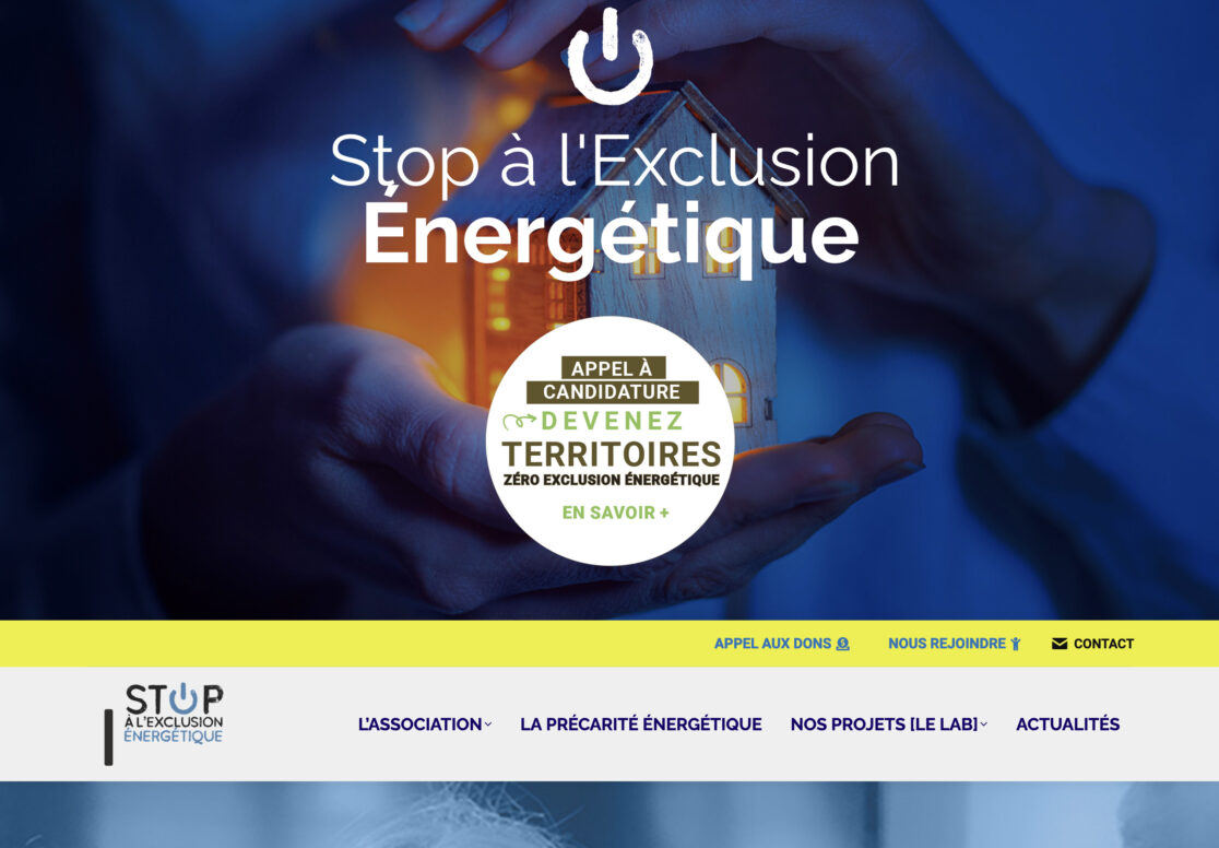 Site internet STOP Exclusion Énergétique