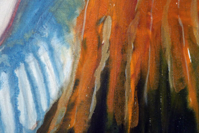 Détail, peinture Nathalie, 2008